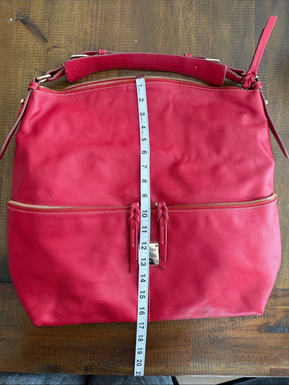 Dooney & Bourke Red Leather Shoulder Bag- 90’s chic - Picture 5 of 7